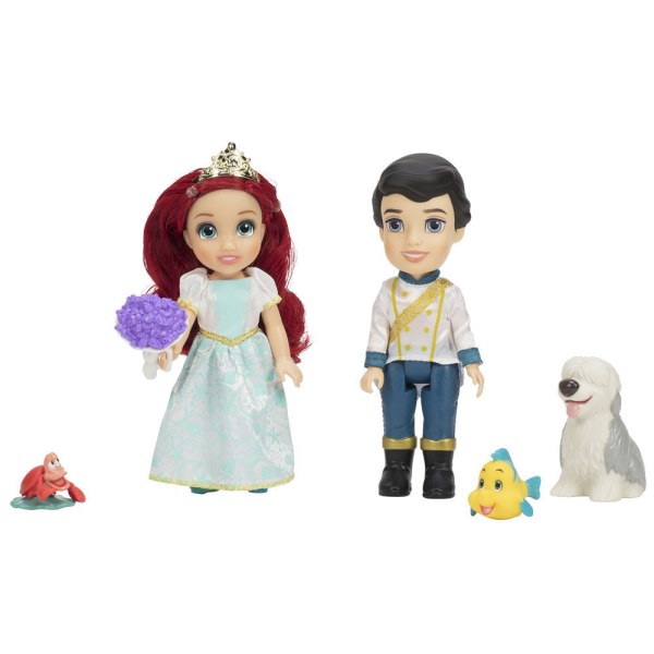 Ariel + Eric Puppen 15cm - Disney Die Kleine Meerjungfrau