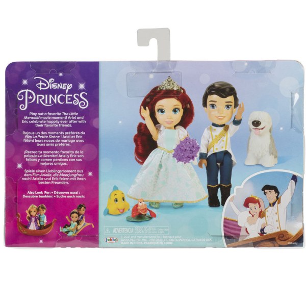 Ariel + Eric Puppen 15cm - Disney Die Kleine Meerjungfrau
