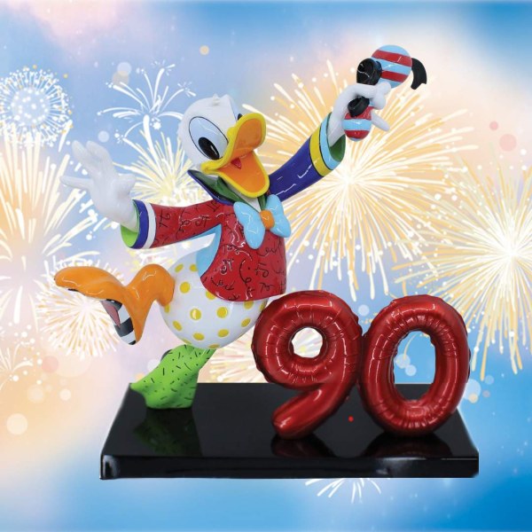 Donald Duck 90. ​​Jubiläum Limitierte Auflage 1500 - Disney Britto