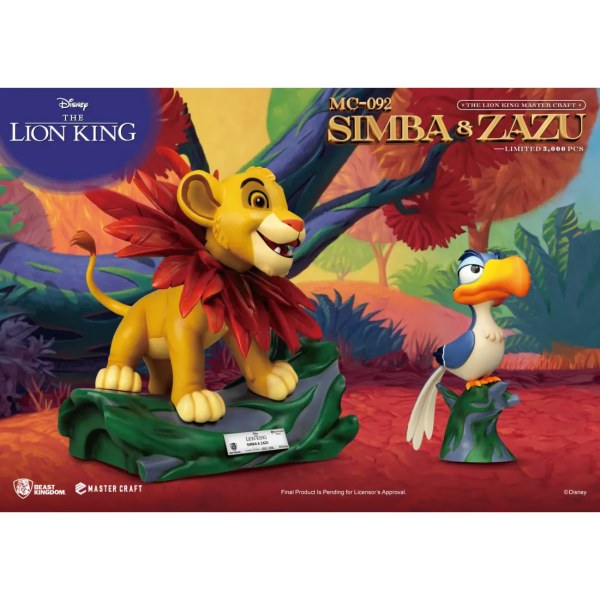 Der König Der Löwen Mastercraft Little Simba & Zazu - DISNEY MASTERCRAFT