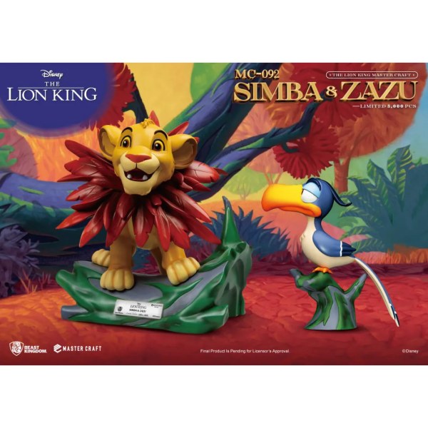 Der König Der Löwen Mastercraft Little Simba & Zazu - DISNEY MASTERCRAFT