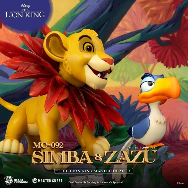 Der König Der Löwen Mastercraft Little Simba & Zazu - DISNEY MASTERCRAFT