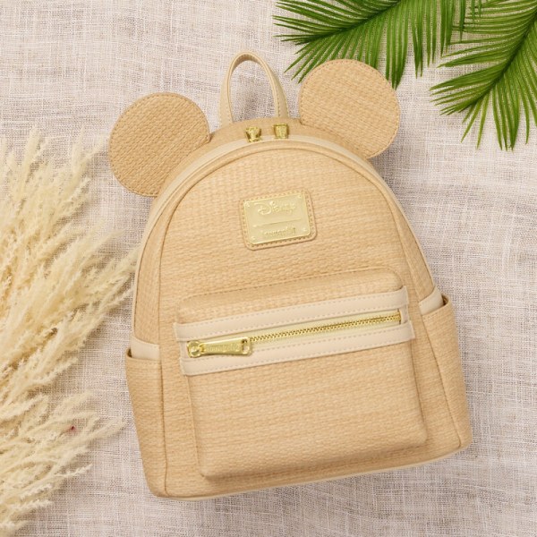Mini-Rucksack mit gewebter Mickey-Textur - DISNEY LOUNGEFLY