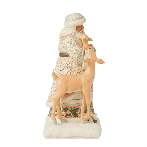 Weihnachtsmann hält Rehkitz - JIM SHORE HEARTWOOD CREEK