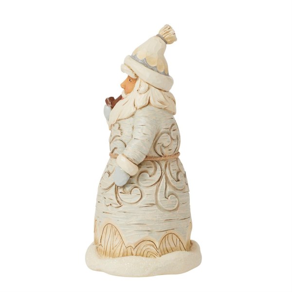 Aus dem Wald geschnitzte Weihnachtsmannpfeife - JIM SHORE HEARTWOOD CREEK