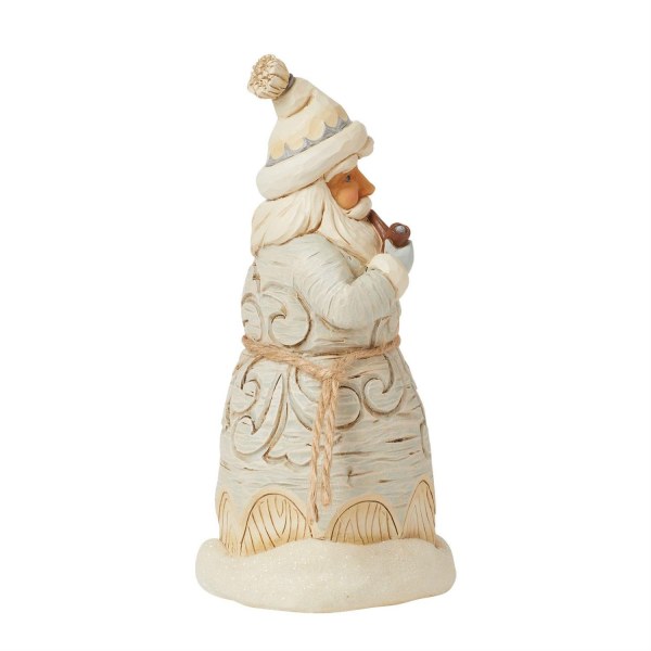 Aus dem Wald geschnitzte Weihnachtsmannpfeife - JIM SHORE HEARTWOOD CREEK