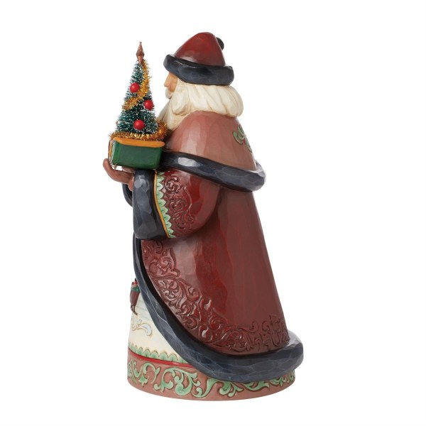 Weihnachtsmann Figur Weihnachtsbaum Schlitten - JIM SHORE HEARTWOOD CREEK
