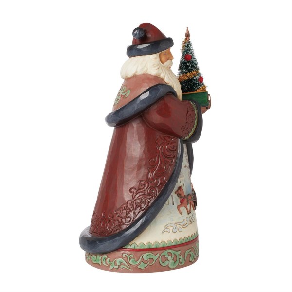 Weihnachtsmann Figur Weihnachtsbaum Schlitten - JIM SHORE HEARTWOOD CREEK