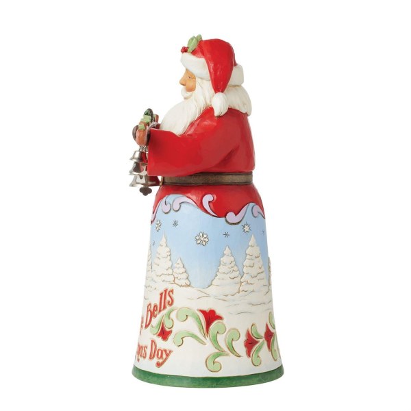Weihnachtsmannfigur „Heard The Bells“ – JIM SHORE HEARTWOOD CREEK