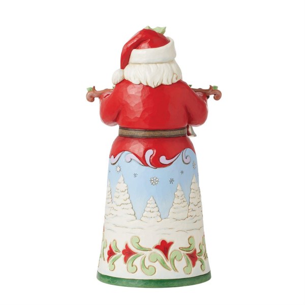 Weihnachtsmannfigur „Heard The Bells“ – JIM SHORE HEARTWOOD CREEK