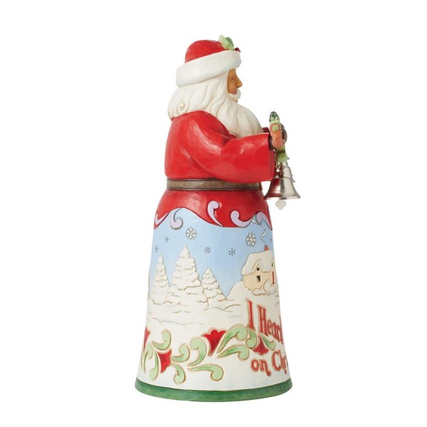 Weihnachtsmannfigur „Heard The Bells“ – JIM SHORE HEARTWOOD CREEK