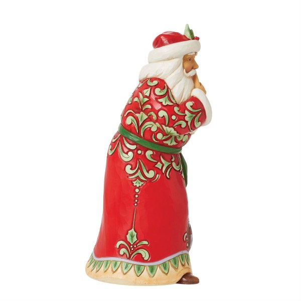 "Shush" Weihnachtsmann-Figur - JIM SHORE HEARTWOOD CREEK