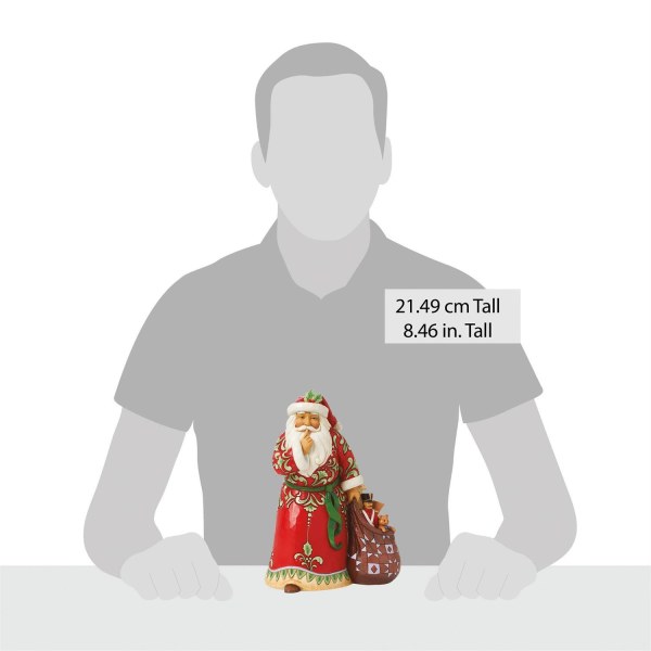 "Shush" Weihnachtsmann-Figur - JIM SHORE HEARTWOOD CREEK