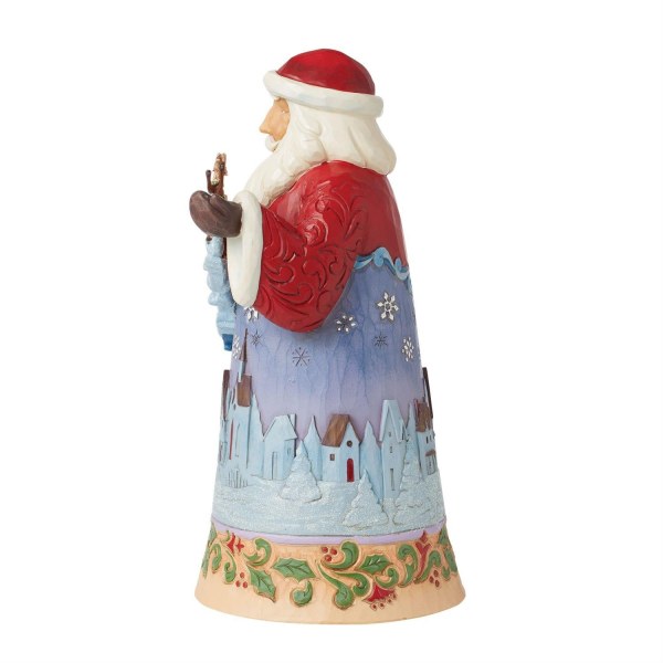 Figur „Weihnachtsmann über Nachthimmel“ – JIM SHORE HEARTWOOD CREEK