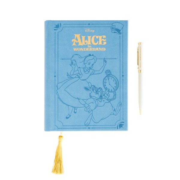 PREMIUM A5 NOTIZBUCH-SET MIT STIFT – DISNEY ALICE IM WUNDERLAND