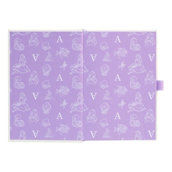 PREMIUM A5 NOTIZBUCH MIT STIFT – DISNEY ALICE IM WUNDERLAND