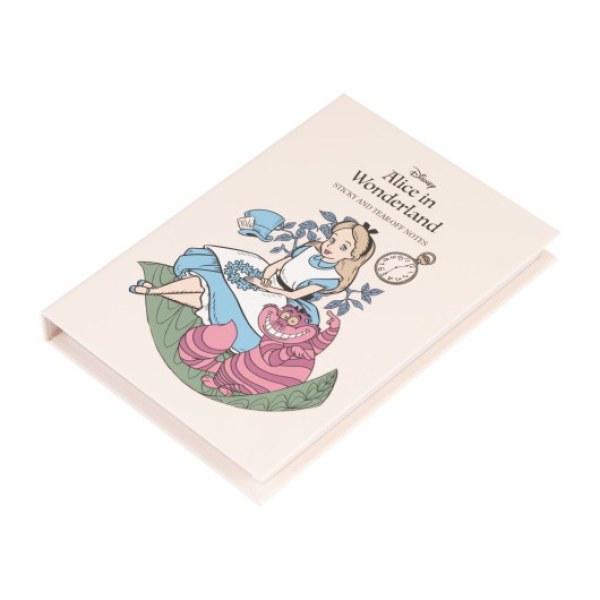 KLEBENOTIZIERTES NOTIZBUCH - DISNEY ALICE IM WUNDERLAND