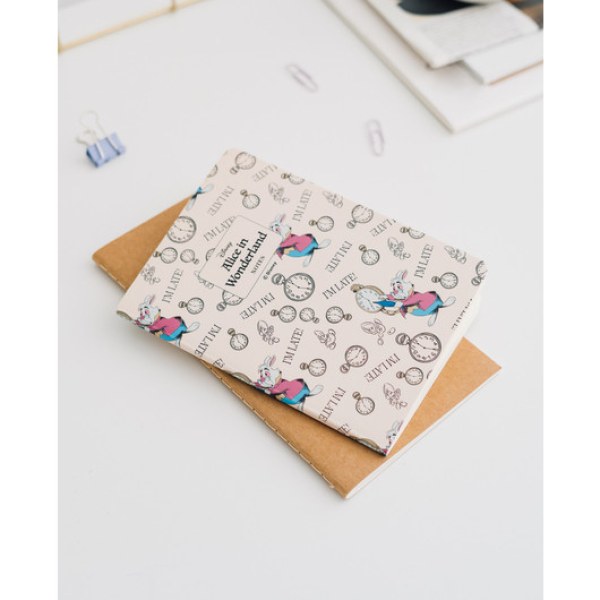 PACK 3 A6 NOTIZBÜCHER - DISNEY ALICE IM WUNDERLAND
