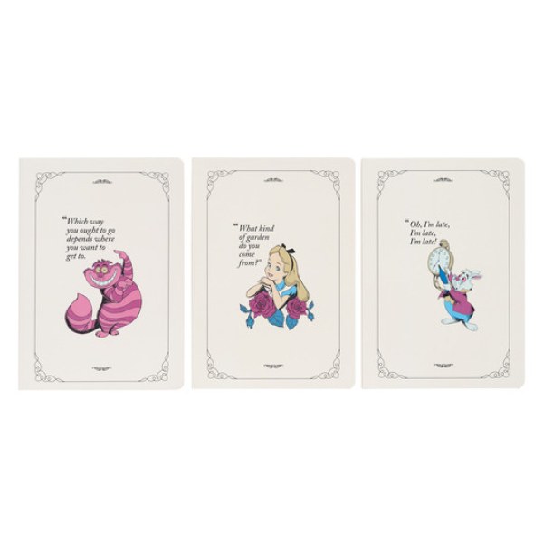 PACK 3 CARNETS A5 - DISNEY ALICE IM WUNDERLAND