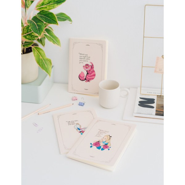 PACK 3 CARNETS A5 - DISNEY ALICE IM WUNDERLAND