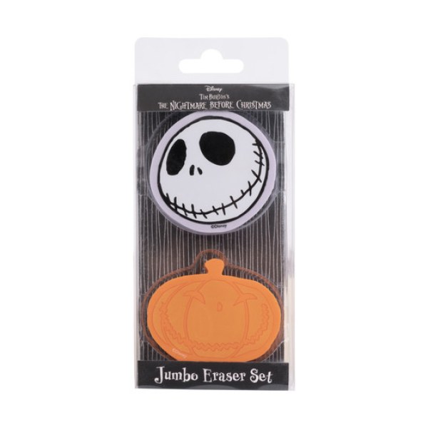 JUMBO-RADIERGUMMI-SET - DISNEY DER NIGHTMARE BEFORE CHRISTMAS