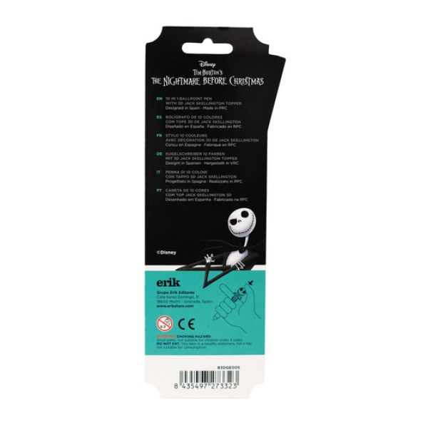 3D-STIFT 10 FARBEN - DISNEY JACK SKELLINGTON
