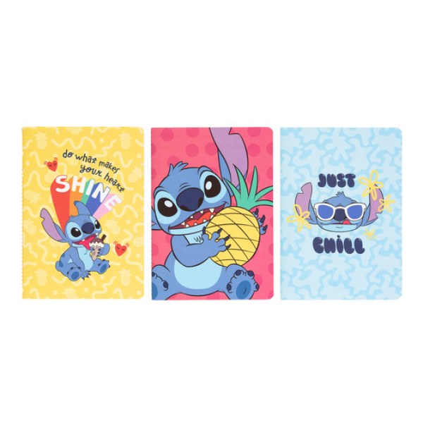 PACK 3 A5 NOTIZBÜCHER - DISNEY STITCH TROPICAL