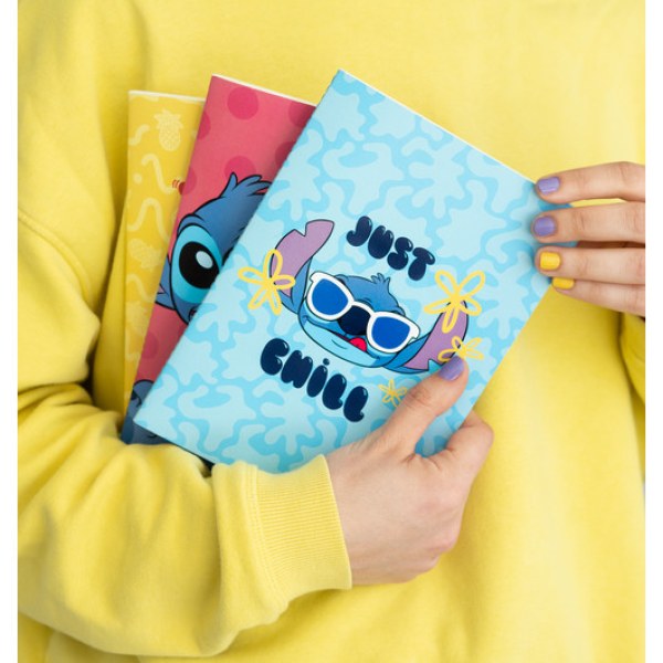 PACK 3 A5 NOTIZBÜCHER - DISNEY STITCH TROPICAL