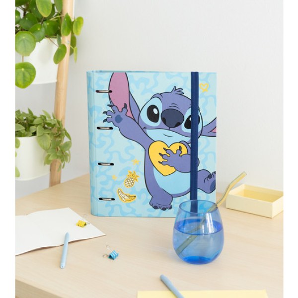 PREMIUM 4-RING-ORDNER - DISNEY STITCH TROPICAL