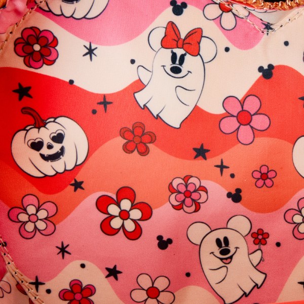 Umhängetasche mit leuchtendem Mickey- und Minnie-Geistermotiv und Herzmotiv - DISNEY LOUNGEFLY