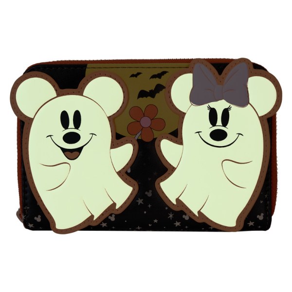 Geldbörse mit leuchtendem Mickey & Minnie-Geistermotiv - DISNEY LOUNGEFLY