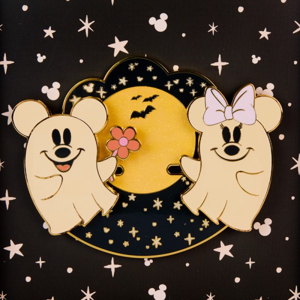 Mickey & Minnie Floral Ghost Glow Sammelbox Schiebenadel - DISNEY LOUNGEFLY