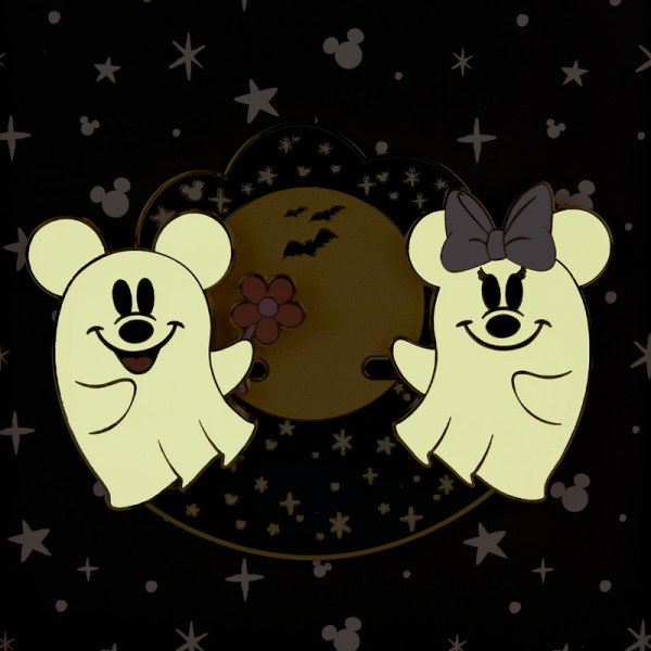 Mickey & Minnie Floral Ghost Glow Sammelbox Schiebenadel - DISNEY LOUNGEFLY