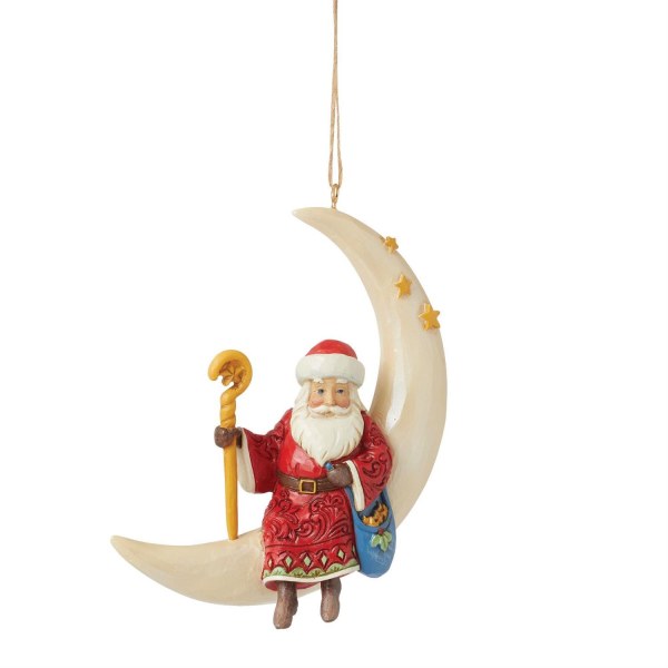 Mondaufhängung mit Weihnachtsmann - JIM SHORE HEARTWOOD CREEK