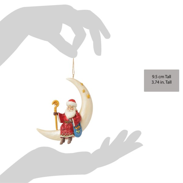 Mondaufhängung mit Weihnachtsmann - JIM SHORE HEARTWOOD CREEK