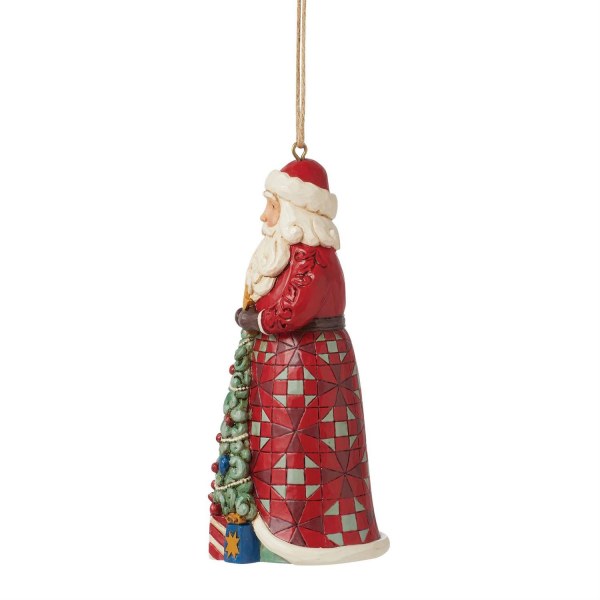 Weihnachtsmann Hängeleuchte Weihnachtsbaum - JIM SHORE HEARTWOOD CREEK