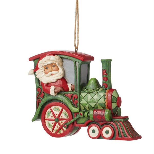 Weihnachtsmann-Zug-Ornament - JIM SHORE HEARTWOOD CREEK
