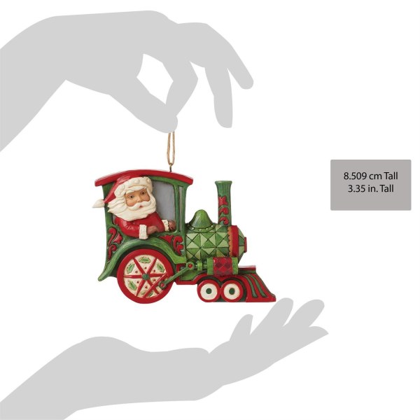 Weihnachtsmann-Zug-Ornament - JIM SHORE HEARTWOOD CREEK