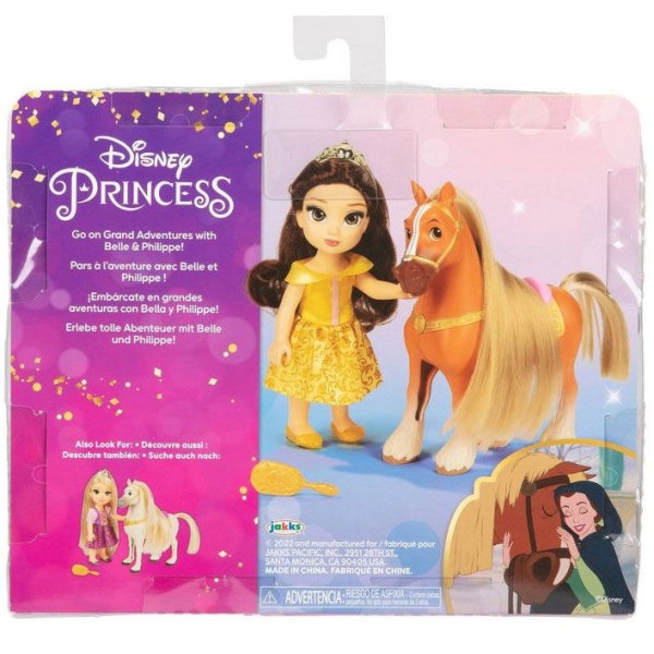 Belle + Philippe Puppen 15cm - Disney Die Schöne und das Beast