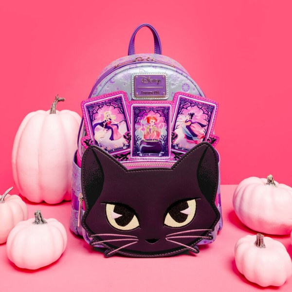 Hocus Pocus Tarot Card Binx Schillernder Mini-Rucksack - DISNEY LOUNGEFLY