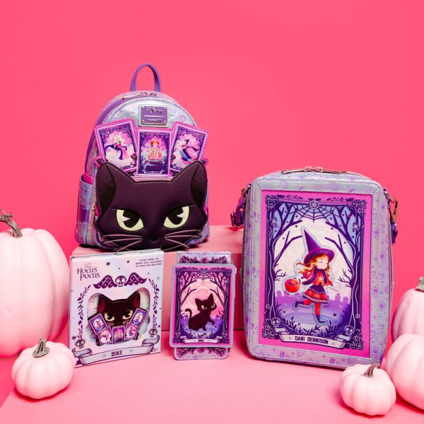 Hocus Pocus Tarot Card Binx Schillernder Mini-Rucksack - DISNEY LOUNGEFLY