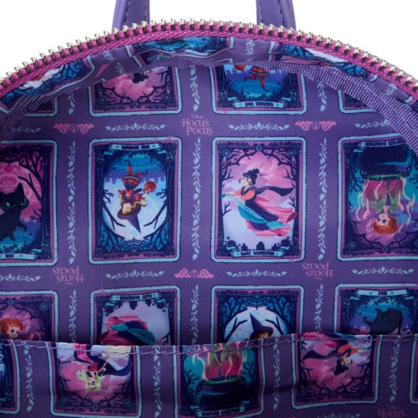 Hocus Pocus Tarot Card Binx Schillernder Mini-Rucksack - DISNEY LOUNGEFLY
