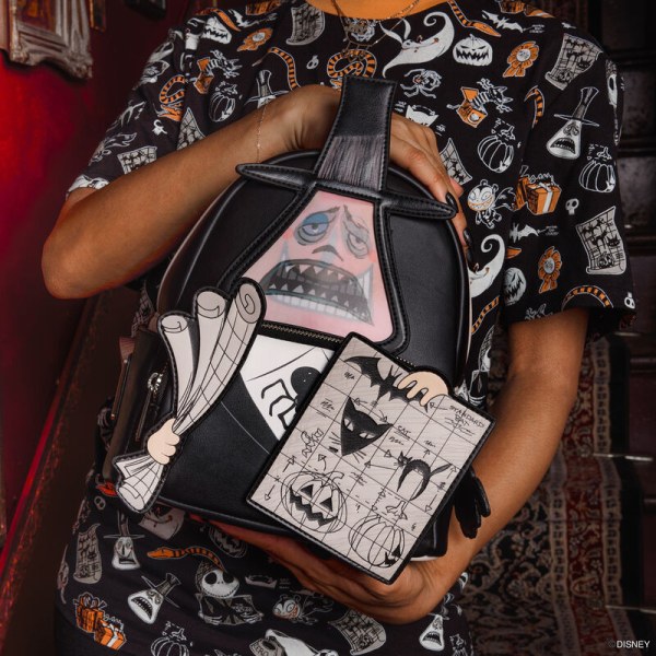 Der Nightmare Before Christmas – Bürgermeister mit Plänen – Cosplay- Lentikulär -Mini-Rucksack – DISNEY LOUNGEFLY