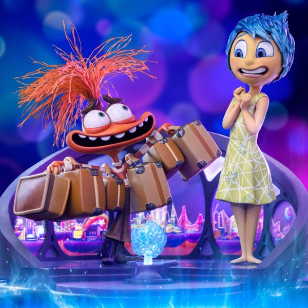 Inside Out 2 Statuette 1/10 Art Scale Deluxe Freude und Angst 26 cm - Disney Pixar