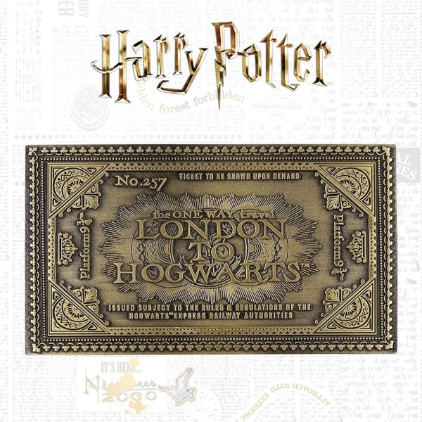 Hogwarts-Zugfahrkarte in limitierter Auflage - Harry Potter