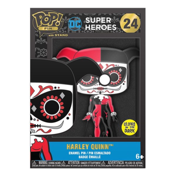 POP! Pin Harley Quinn (im Dunkeln leuchtend) - Loungefly DC Comics DOTD