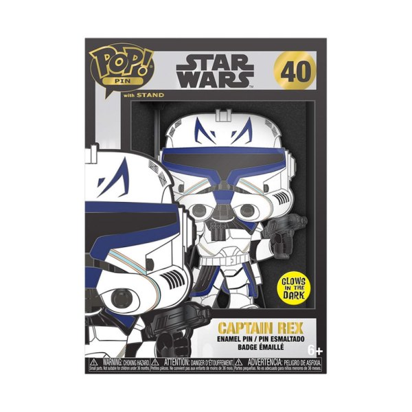 POP! Pin Captain Rex (im Dunkeln leuchtend) - Loungefly Star Wars Clone Wars