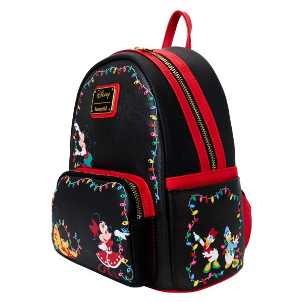 Mickey & Friends Weihnachten - Mini-Rucksack mit Beleuchtung - DISNEY LOUNGEFLY