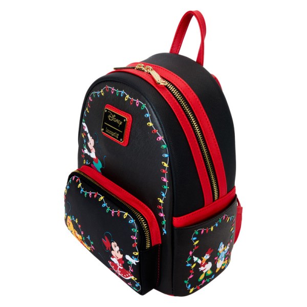 Mickey & Friends Weihnachten - Mini-Rucksack mit Beleuchtung - DISNEY LOUNGEFLY