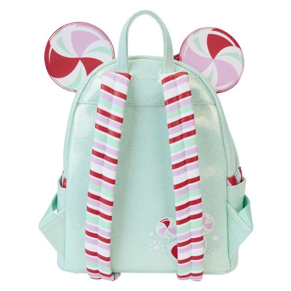Minnie Holiday Peppermint Ornaments Mini-Rucksack - DISNEY LOUNGEFLY